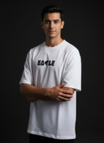 Downshoulder Tshirts Front and Back Eagle Print Combo - Image 2