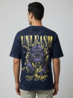 Downshoulder Tshirts Front and Back Puff Panther Combo Pack - Image 4