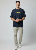 Downshoulder Tshirts Front and Back Puff Panther Combo Pack - Image 2